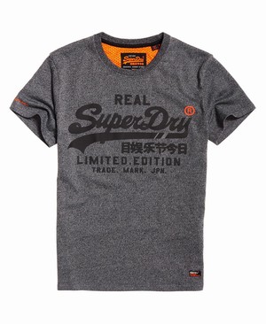 Superdry Vintage Logo Fero Férfi Pólók Fekete | AZMBP5634